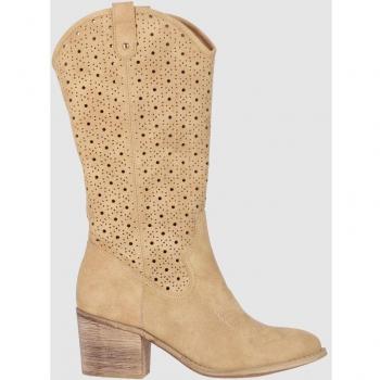 Chika10 - Botas Lily 29 marrón de estilo campero con cierre de cremallera
