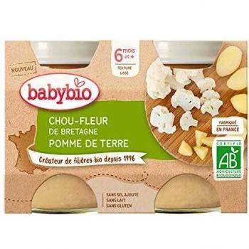 Puré de Coliflor y Patata Bio Babybio 6 meses+ 2x130g