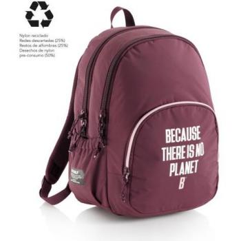 Mochila Triple Oslo Reciclada Ecoalf Burdeos 41x28x16.5 cm