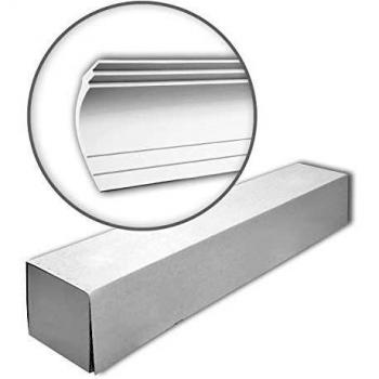 Cornisa de Poliestireno 8 m - Set de 4 Piezas para Techo y Pared