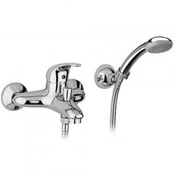 Mezclador monocomando para bañera con soporte articulado Nettuno Due Cromado