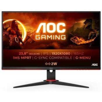 Monitor Gaming AOC 24G2SPU/BK 23.8 Full HD 1ms 165Hz IPS Multimedia Negro