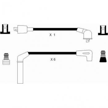 Juego de cables de encendido NGK 8287 - Cables de alta calidad, diseño específico para vehículos, resistencia al calor y la corrosión, fácil instalación, óptima conductividad eléctrica
