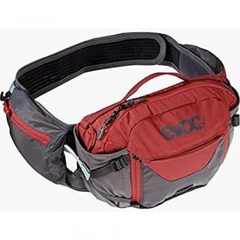 evoc Unisex Hip Pack Pro 3L H ftbag, Chili Red Carbon Grey, One Size EU
