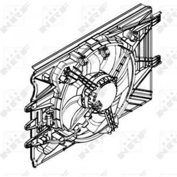 Ventilador de refrigeración del motor NRF 47594