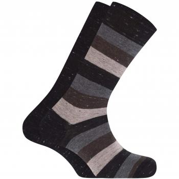 Punto Blanco Algodón Rayas y Liso_Legacy, Calcetines Cortos para Hombre,