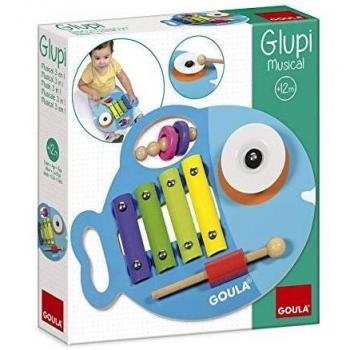 Goula- Glupy musical 3 en 1 Juguete musical preescolar para niños a partir de 12 meses