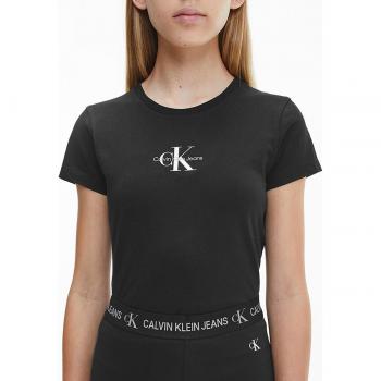Camiseta de niña Calvin Klein en negro, modelo IG0IG01470