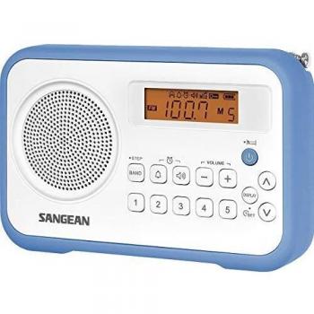 Sangean PR-D 18 - Radio Portátil, Blanco/Azul