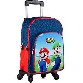Toy bags- Super Mario y Luichi Juguetes, Color Azul y Rojo, Grande
