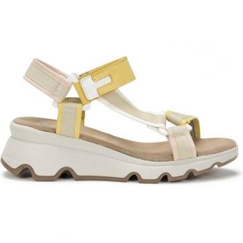 Sandalias de cuña D9022SULA2 en color beige con estilo deportivo para mujer
