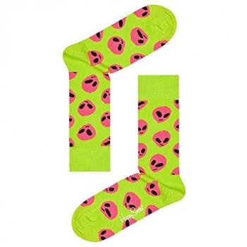 Happy Socks Alien Print High Socks - Size 36-46, Multicolor