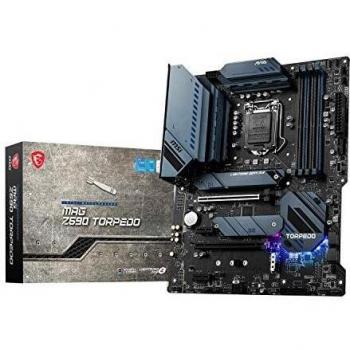 MSI MAG Z590 TORPEDO ATX Gaming Motherboard - Intel 11th Gen LGA 1200, Mystic Light RGB, 60A Power Stage VRM, DDR4 Boost (up to 5333MHz/OC),