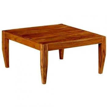 Solid Acacia Wood Coffee Table 31.5x31.5x16 Brown