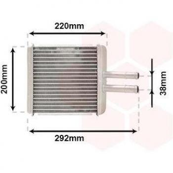 Radiador de calefacción VAN WEZEL 81006027 con características de alto rendimiento, diseño compacto, fácil instalación y compatibilidad universal