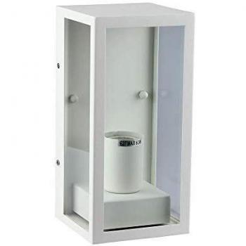 Portalámpara de Jardín Blanco IP44 E27 con Fijación a Pared VT-837