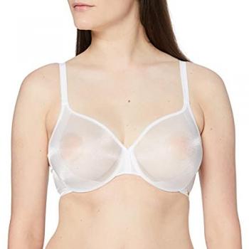 Gossard Glossies Sheer Moulded Underwired Bra - White - Size 38G