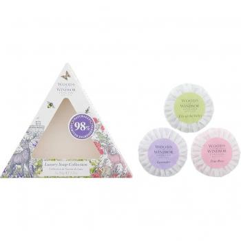 Woods of Windsor True Rose, Lavender, and Lily of the Valley Soap Collection 3 x 50g