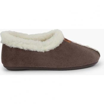 Pisamonas - Zapatillas de casa abiertas de niños con forro tipo borrego
