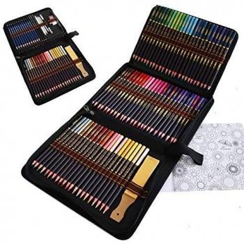 Lapices de Colores para Adultos, 96 Pieza Lapices de Dibujo Artístico del Artista y Bosquejo Carbón Grafito Sticks, Lápices de Madera, para Artista Principiante Niños