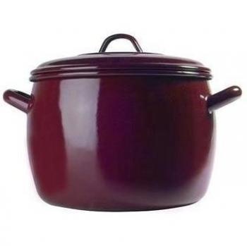 Wurko - Olla Esmalte Marrón Bombeada 24 cm