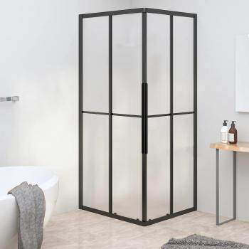 Cabina de Ducha ESG Esmerilado Negro 80x70x180 cm