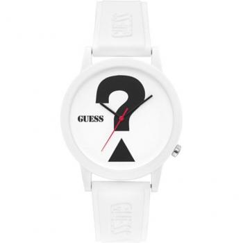 Guess Originals V1041M1 Ladies Watch con correa de silicona blanca