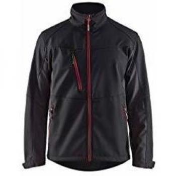 Blaklader Softshell Vest Black/Red Size XS