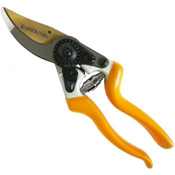 Tijeras de podar Bypass Premium GRÜNTEK Z-25, 215 mm, forjadas y recubiertas de titanio