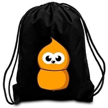 Negro Zingy EDF Cordón Bolsa de la Escuela/PE/Gimnasio/Kit