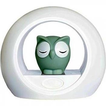 Luz Nocturna Zazu Lou - Búho Gris con Sensor de Llanto y Brillo Ajustable