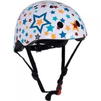 KIDDIMOTO Casco Bicicleta Completamente Ajustabl - Bici Casco para Infantil y Niños para Patinete, Ciclismo, Scooter, Bicicleta de Equilibrio y Monopatin - Estrellas - S