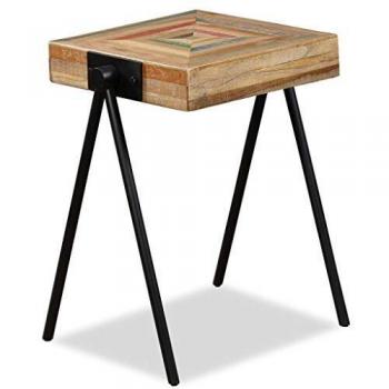 vidaXL Side Table Solid Reclaimed Teak