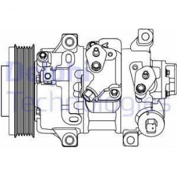 Compresor de aire acondicionado DELPHI CS20478