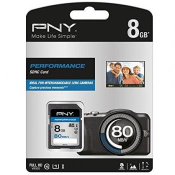 PNY SD8GBPER80-EF - Tarjeta SD