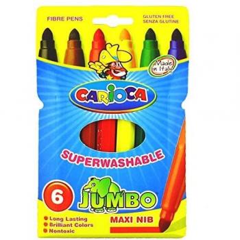 Carioca- Pack de 6 rotuladores, Multicolor, 6 Unidad