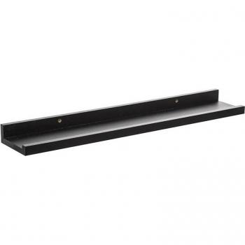 Estante Fijo Negro MDF E2 58x10x4 - Resistente y Duradero