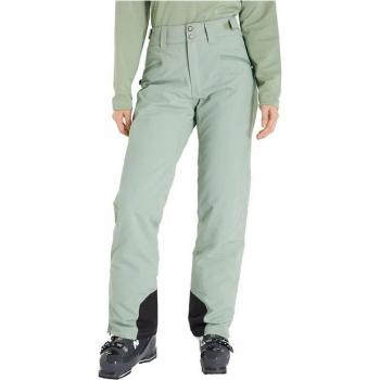 Pantalones de snow Protest Kensington mujer verde, impermeables, transpirables, con aislamiento térmico, ajuste regular, cintura ajustable, múltiples bolsillos y refuerzos en las rodillas