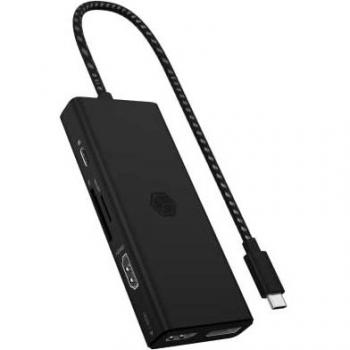 Estación de Acoplamiento USB-C 3.2 Gen 1 ICY BOX IB-DK4011-CPD con 2x HDMI, DisplayPort, Lector SD/microSD y Hub USB