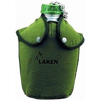 Laken 8412544001450 Cantimplora de Aluminio 1,3L con Funda Verde de Fieltro, Adultos Unisex