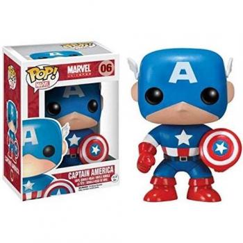Funko- Pop Marvel Figura de Vinilo Captain America, Multicolor