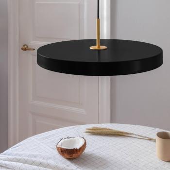 Lámpara Colgante LED Asteria Media de Latón Negro  Ø43cm