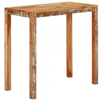 vidaXL Bar Table - Dimensions: 112x55x108 cm, Material: Solid Reclaimed Wood