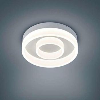 Plafón LED redondo Helestra Liv, Ø 30cm, 38,5W, 3780lm dimmable, blanco mate