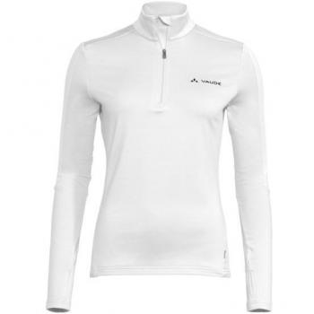 Camiseta de Manga Larga con Media Cierre Vaude Livigno II para Mujer - Color Blanco - Talla 42