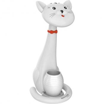 Promate Tom Lámpara de Mesa LED Infantil de Gato Gris con Luz Regulable