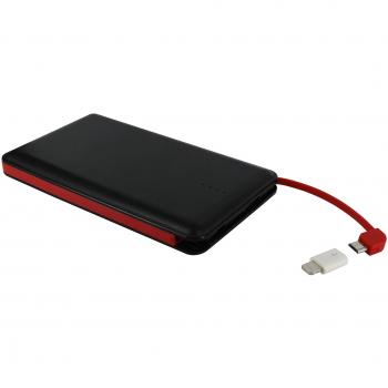 Muvit MWCHP0096 - Batería Externa 8000 mAh con Cable Micro-USB Incluido y Adaptador Lightning, Color Negro
