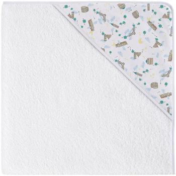 Eiffel Baby Capa de Baño Bebe. Toalla de Rizo con Capucha. 100% Algodón Natural. Calidad Diseño Estamapado Infantil. Tamaños 80 x 80 cm. Absorbente Suave Duradera. Italia Color Verde