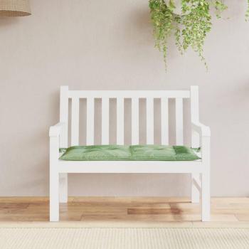 vidaXL Garden Bench Cushion Leaf Pattern 39.4x19.7x2.8 Oxford Fabric
