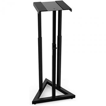 Soporte de Suelo para Altavoces - Neo SM30 - Altura hasta 118cm - Soporte para Monitores de Estudio - Goma Antideslizante - Base Superior 28 x 28cm - Audibax